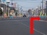 鶴見方面から（産業道路から）